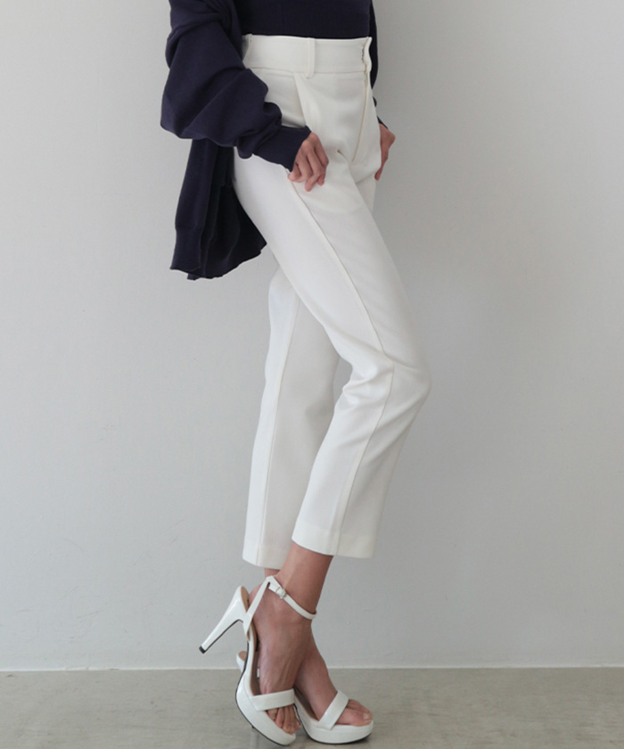 ☆新品☆plusblue プラスブルー 綿麻ストレッチ クロップドパンツ 楽天市場】【スーパーSALE限定10倍POINT】リネン40% 綿麻 パンツ