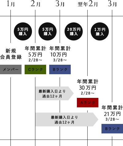 会員ステージについて