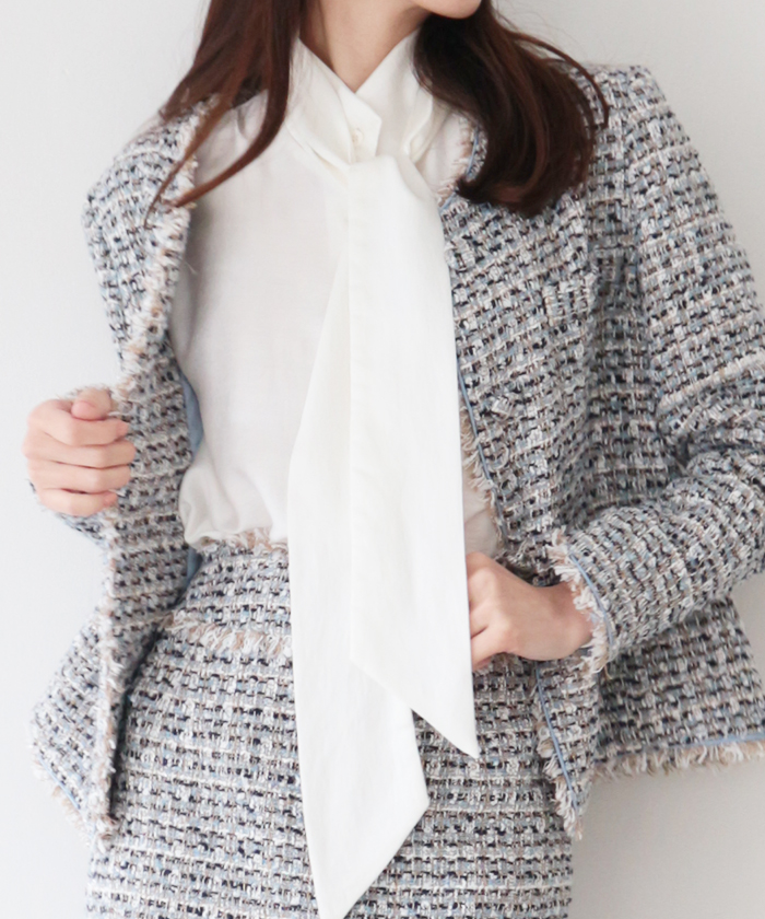Bow Tie Gather Blouse
